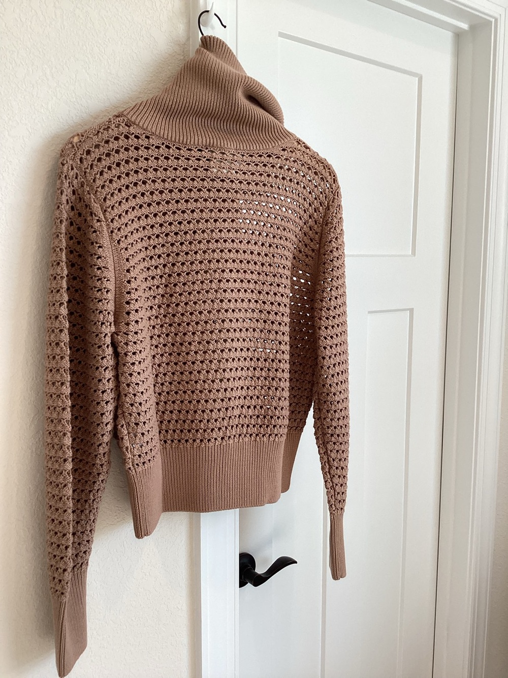 Varley Eloise Collared Full-Zip Knit Jacket New Medium Anthropologie Cedar Brown - Picture 8 of 13